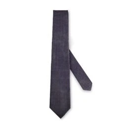 Cravate à Pois En Pure Soie Marine Pois Rose