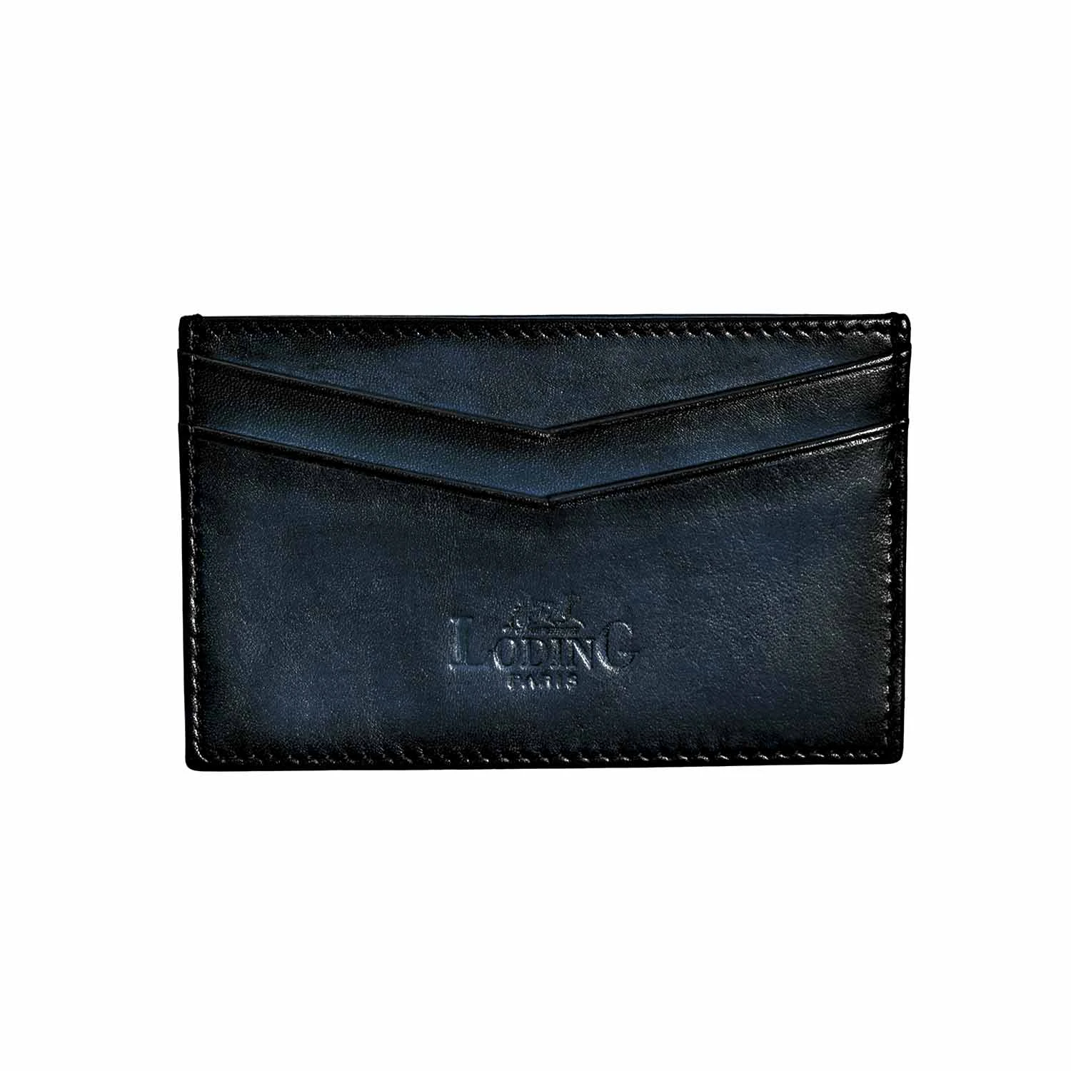 Porte-carte En Cuir Bleu 4 Porte-carte En Cuir Bleu – Image 2