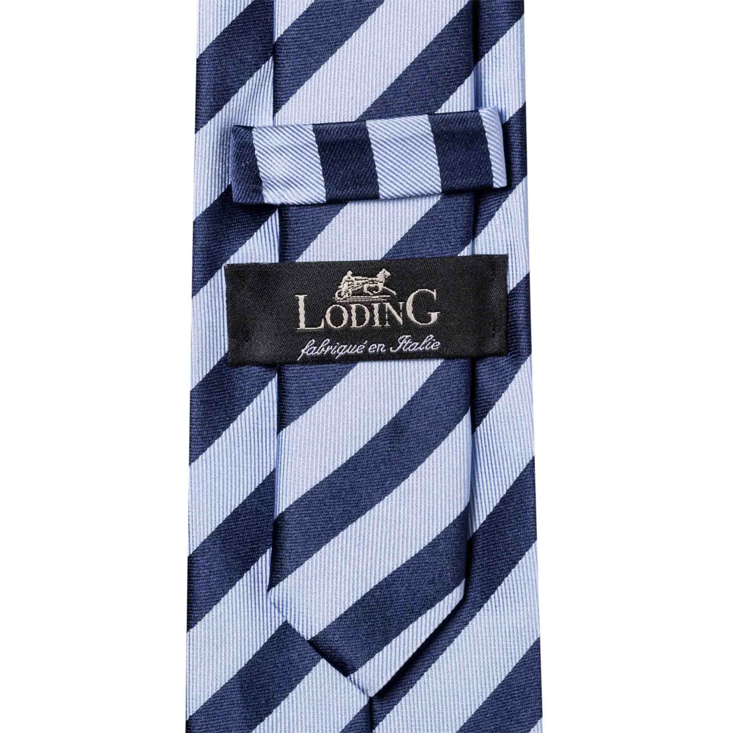 Cravate Club Pure Soie Marine Et Ciel 4 Cravate Club Pure Soie Marine Et Ciel – Image 2