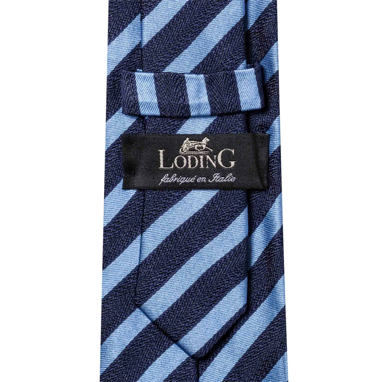 Cravate Club Pure Soie Marine Et Bleu 4 Cravate Club Pure Soie Marine Et Bleu – Image 2