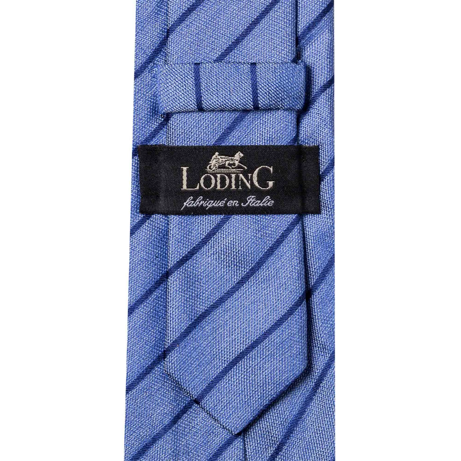 Cravate Club Bleu Aux Fines Rayures Marine 4 Cravate Club Bleu Aux Fines Rayures Marine – Image 2