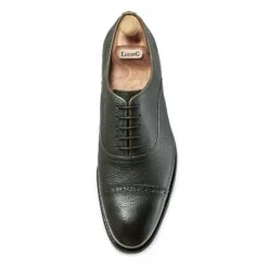 Richelieu à Bout Droit Rapporté 383 Vienne Grainé Vert 8 Richelieu à Bout Droit Rapporté 383 Vienne Grainé Vert -Loding 3413