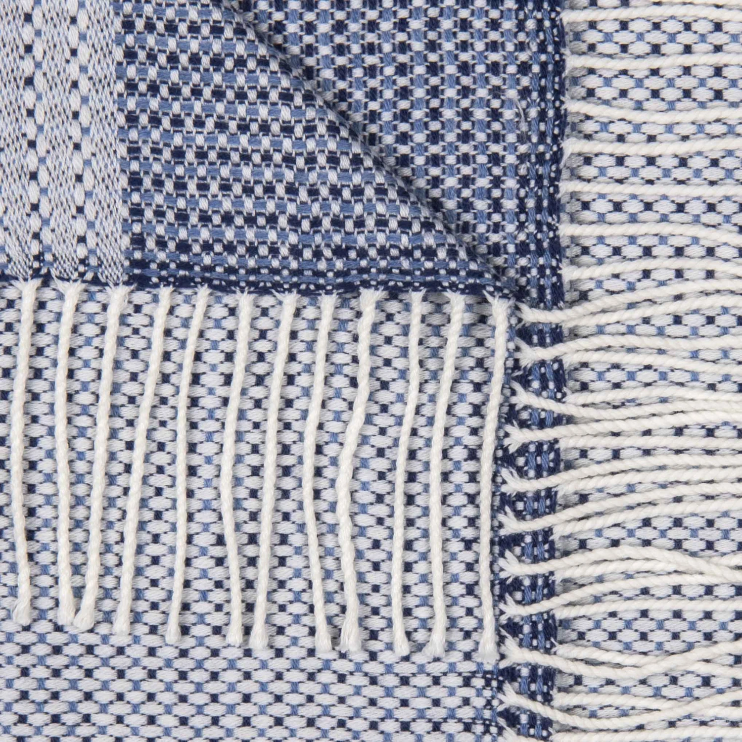 Echarpe En Laine Bleu/ciel 4 Echarpe En Laine Bleu/ciel – Image 2