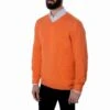 Pull Col V 100% Cachemire Orange -Loding 4063 82b43474 6985 4bef 9712 55884a98407c