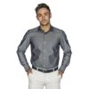 Chemise Cintrée Gris Motifs Fantaisie 1 Chemise Cintrée Gris Motifs Fantaisie -Loding 4305