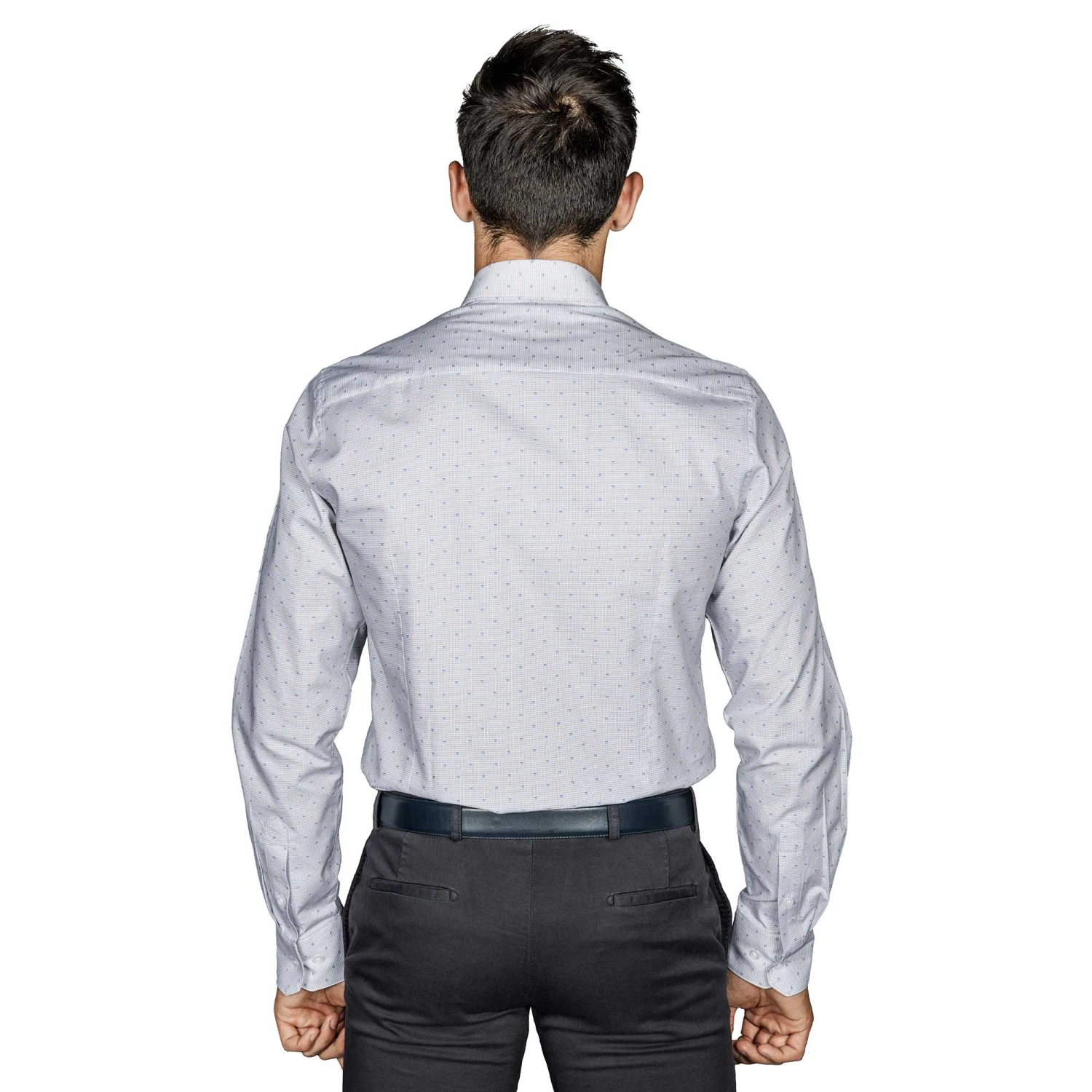 Chemise Cintrée Motifs Fantaisie Bleu 5 Chemise Cintrée Motifs Fantaisie Bleu – Image 3