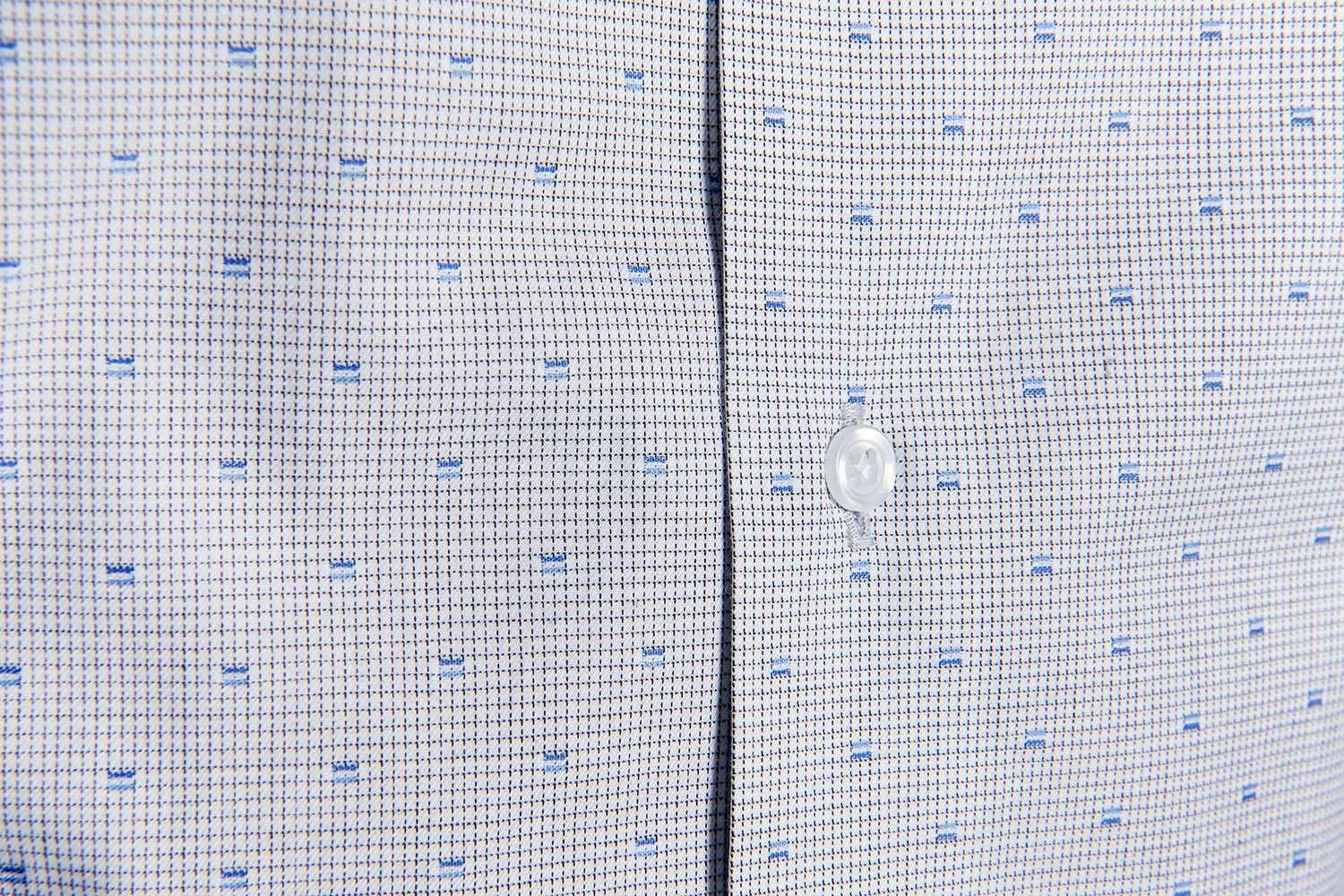 Chemise Cintrée Motifs Fantaisie Bleu 4 Chemise Cintrée Motifs Fantaisie Bleu – Image 2