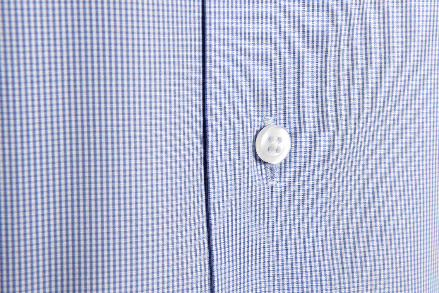 Chemise Cintrée Sans Repassage Micro-vichy 5 Chemise Cintrée Sans Repassage Micro-vichy – Image 3