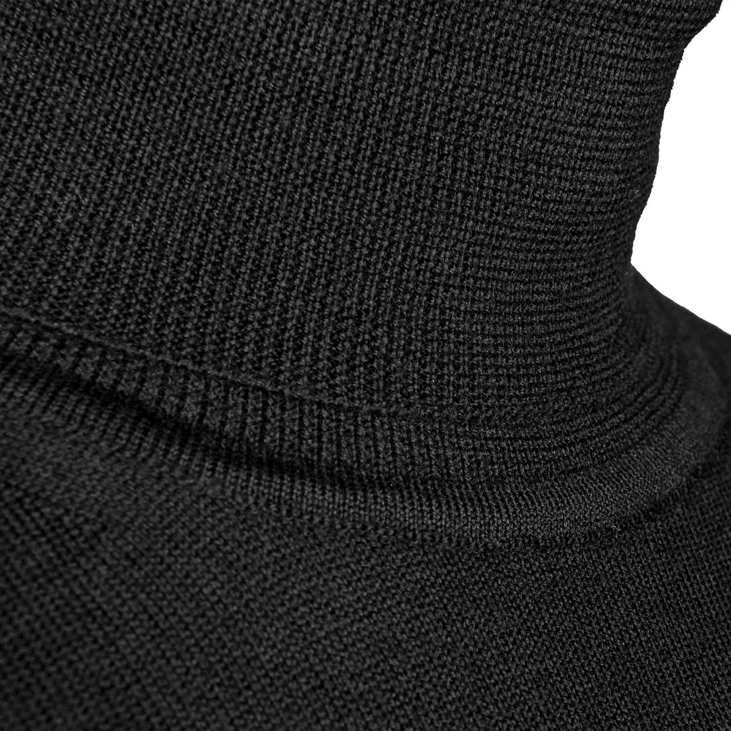 Pull Col Roulé 100% Pure Laine Mérinos Noir 5 Pull Col Roulé 100% Pure Laine Mérinos Noir – Image 3