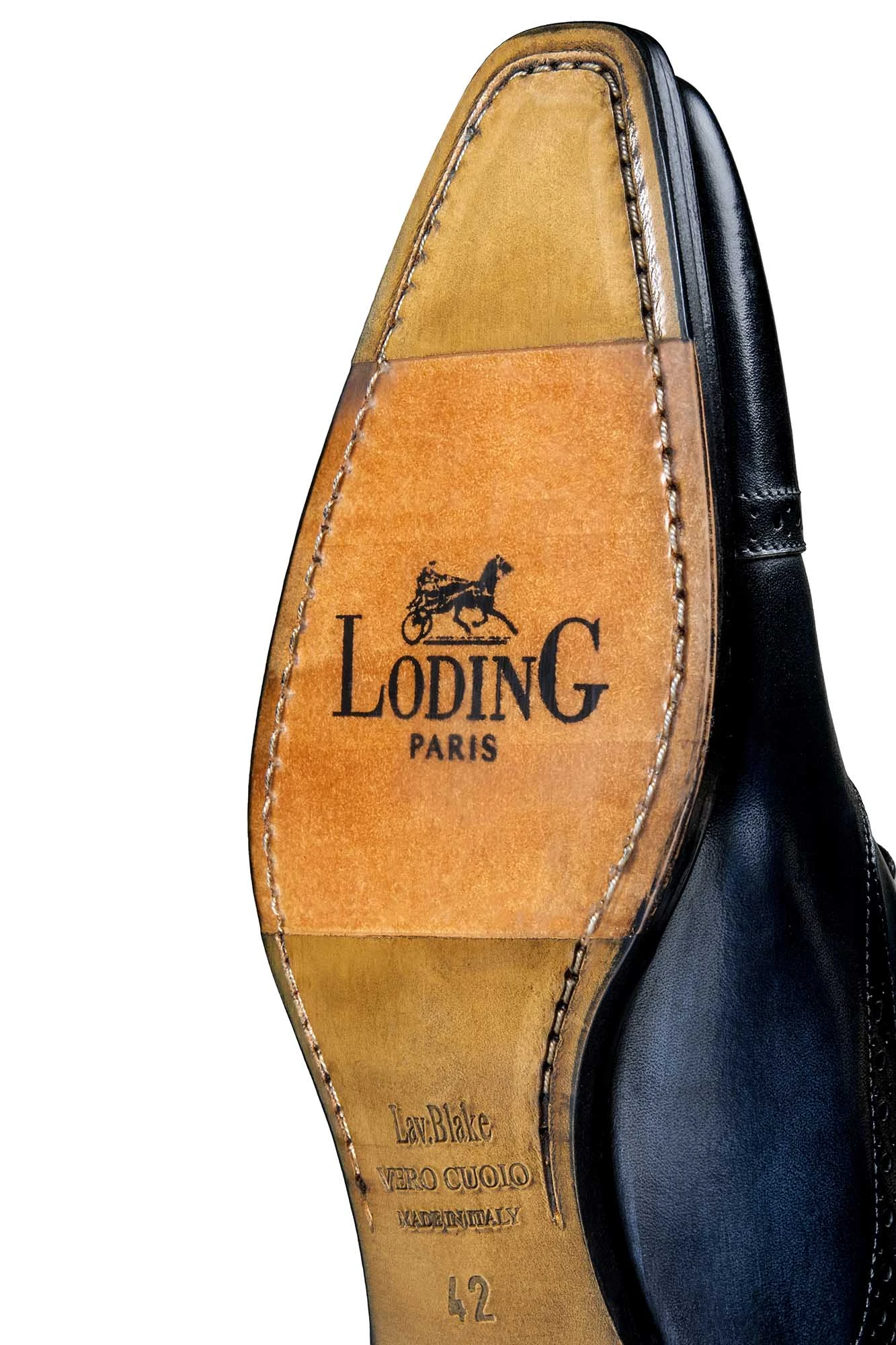 Richelieu à Coutures Fleuries Iseo 386 Bleu 7 Richelieu à Coutures Fleuries Iseo 386 Bleu – Image 5