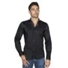 Chemise Noire Cintrée En Popeline De Coton Infroissable 1 Chemise Noire Cintrée En Popeline De Coton Infroissable -Loding 4592