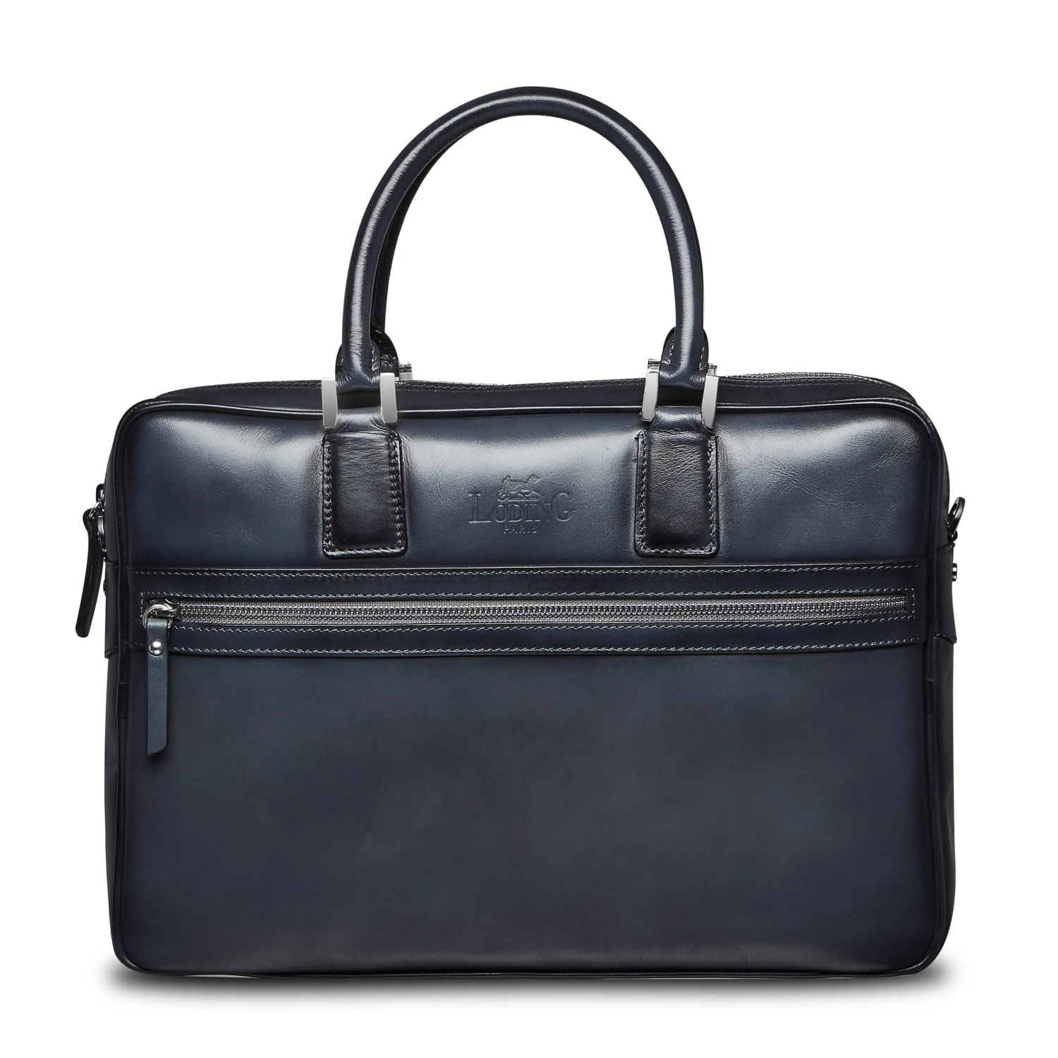 Porte-document En Cuir Marine 3 Porte-document En Cuir Marine