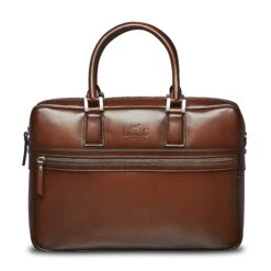 Porte-document En Cuir Cognac