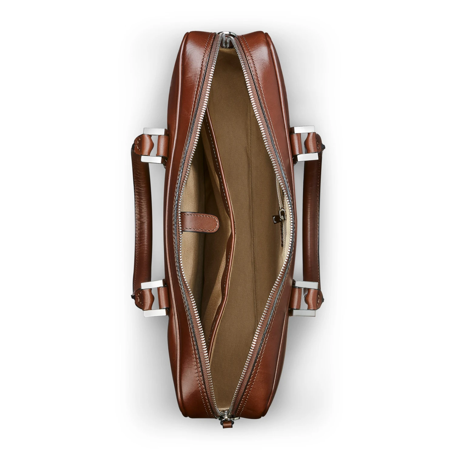 Porte-document En Cuir Cognac 5 Porte-document En Cuir Cognac – Image 3