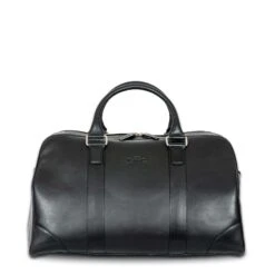 Sac Week-end De Voyage En Cuir Noir