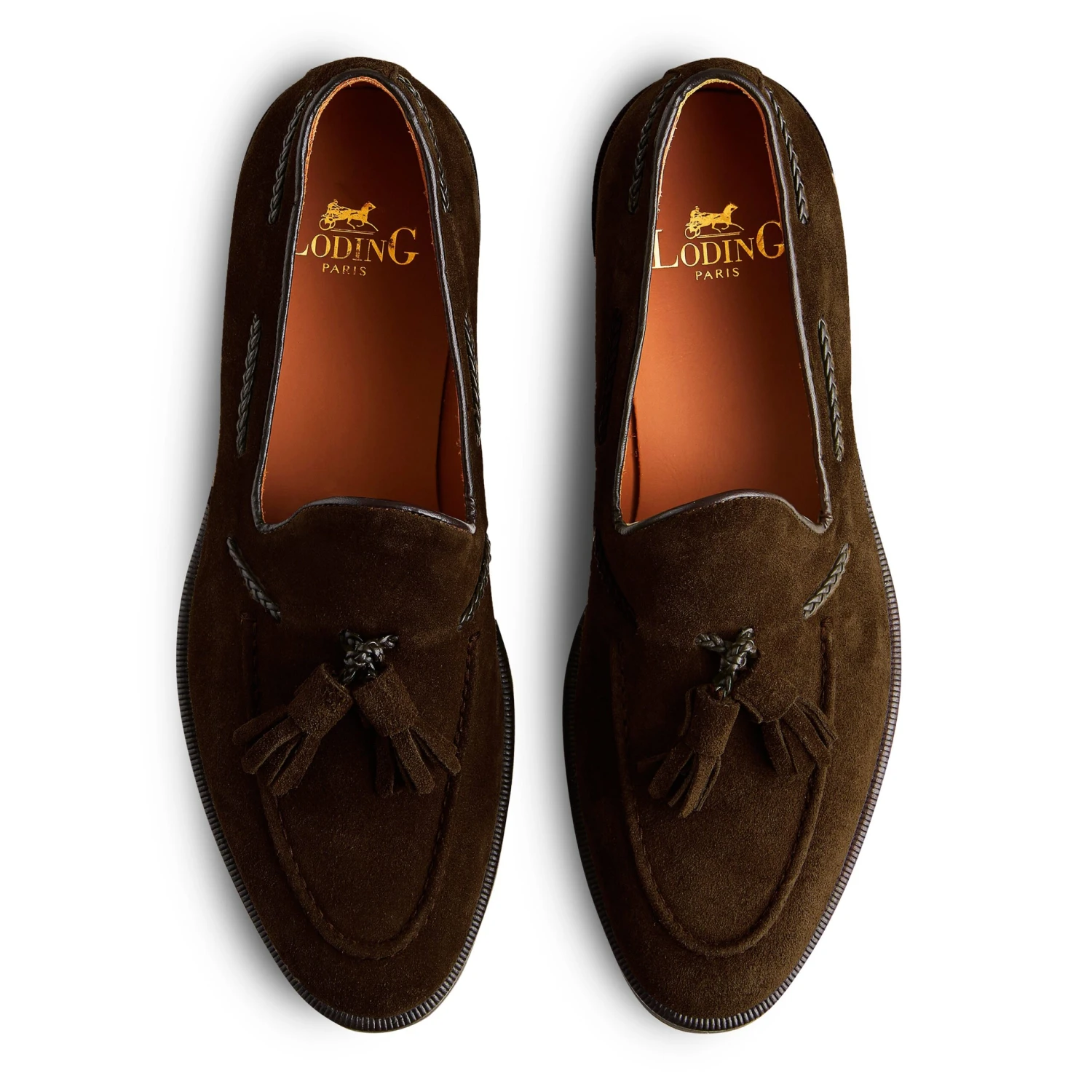 Mocassin à Pampille Strano 396 Veau Velours Marron 4 Mocassin à Pampille Strano 396 Veau Velours Marron – Image 2