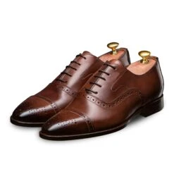 Richelieu Brogue à Bout Fleuri Soleto 317 Marron