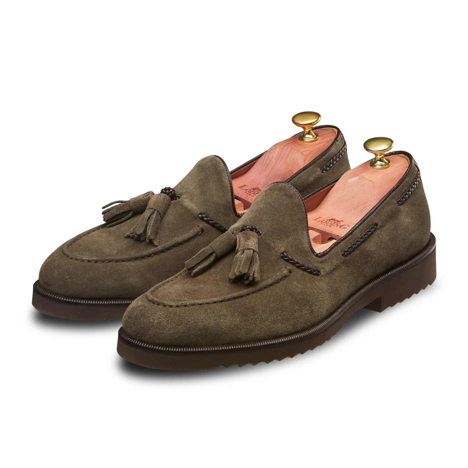 Mocassin à Pampille Strano 396 Veau Velours Taupe 3 Mocassin à Pampille Strano 396 Veau Velours Taupe