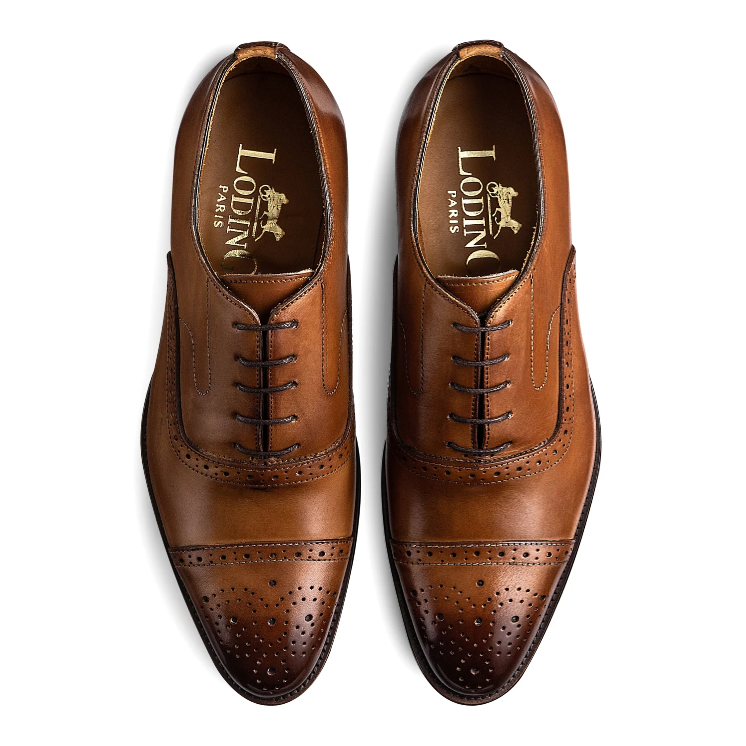 Richelieu Brogue à Bout Fleuri Soleto 317 Armagnac 4 Richelieu Brogue à Bout Fleuri Soleto 317 Armagnac – Image 2