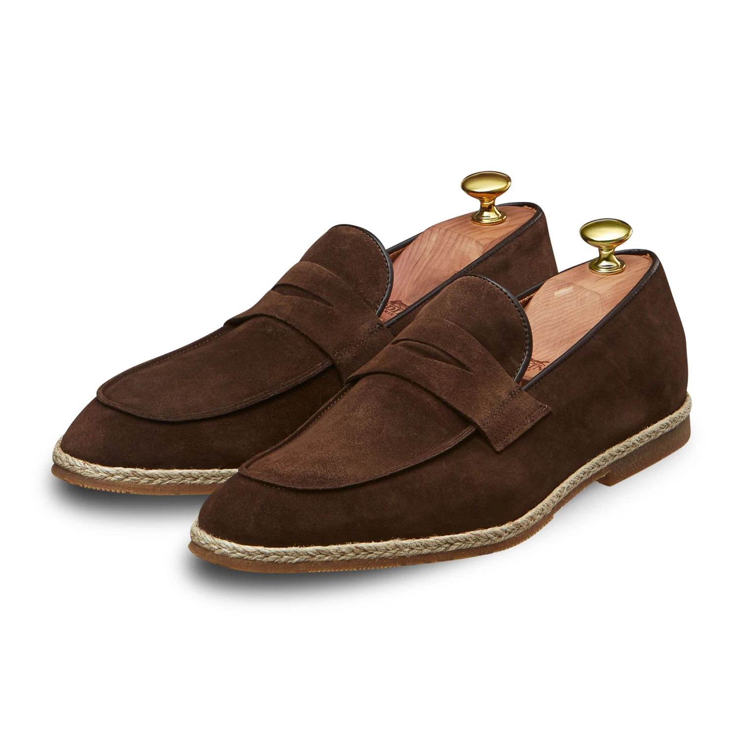 Mocassin Espadrille Capri 1100 Veau Velours Marron 3 Mocassin Espadrille Capri 1100 Veau Velours Marron