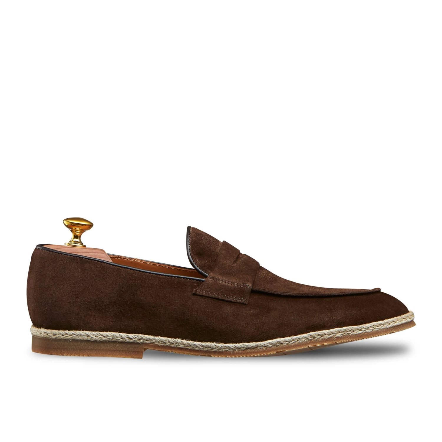Mocassin Espadrille Capri 1100 Veau Velours Marron 4 Mocassin Espadrille Capri 1100 Veau Velours Marron – Image 2