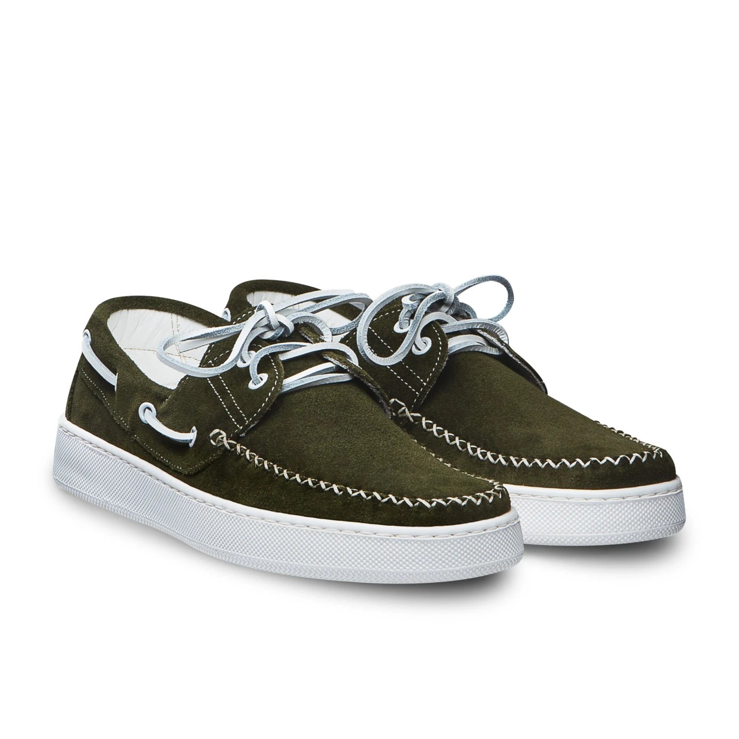 Chaussures Bateau Torca 1102 Veau Velours Kaki 4 Chaussures Bateau Torca 1102 Veau Velours Kaki – Image 2