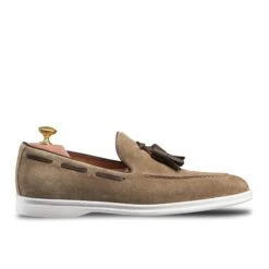 Mocassin à Pampille Melia 397 Veau Velours Beige 8 Mocassin à Pampille Melia 397 Veau Velours Beige -Loding 5322