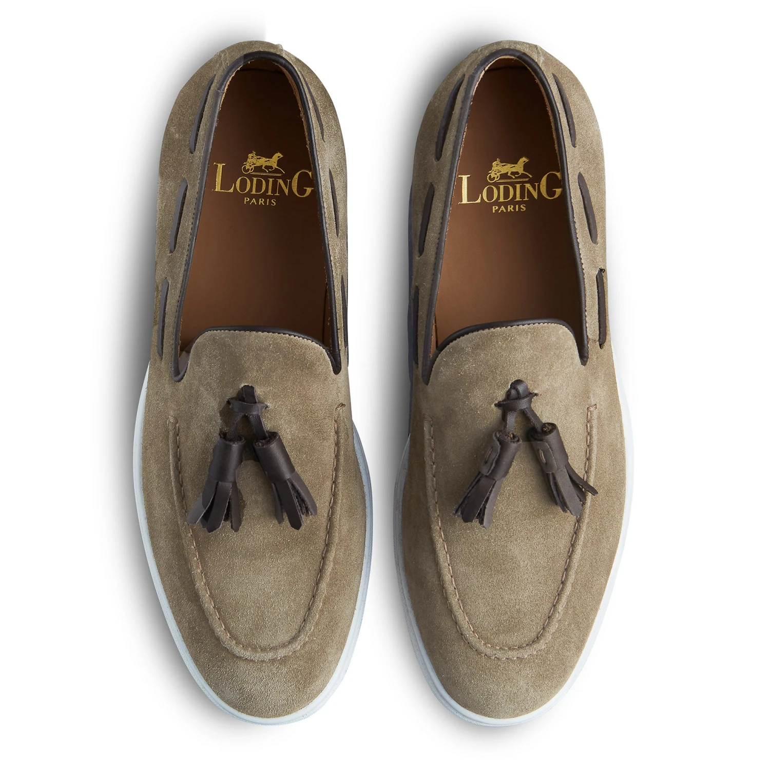 Mocassin à Pampille Melia 397 Veau Velours Beige 4 Mocassin à Pampille Melia 397 Veau Velours Beige – Image 2