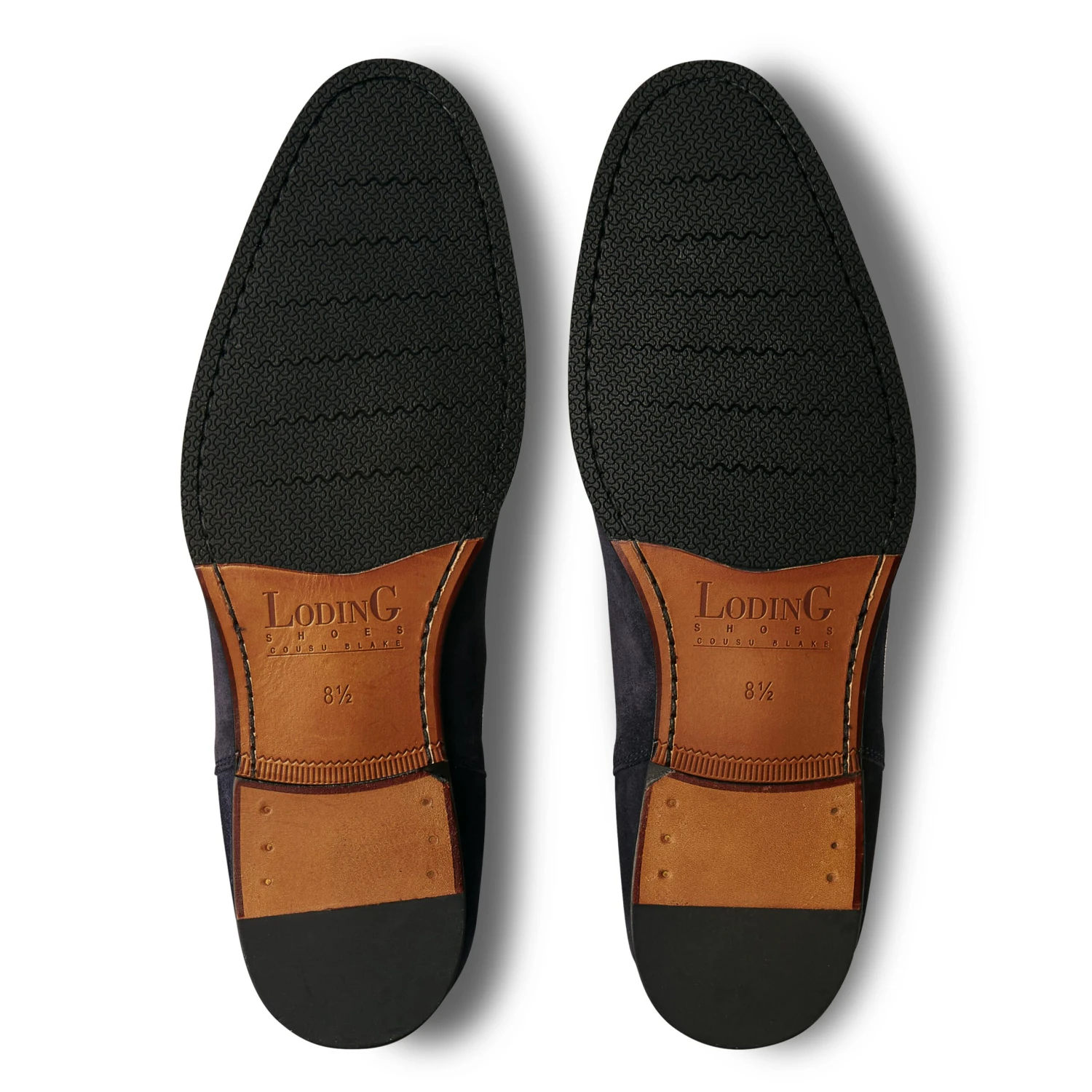 Bottines Basses Shoji 1008 Veau Velours Bleu Marine 7 Bottines Basses Shoji 1008 Veau Velours Bleu Marine – Image 5