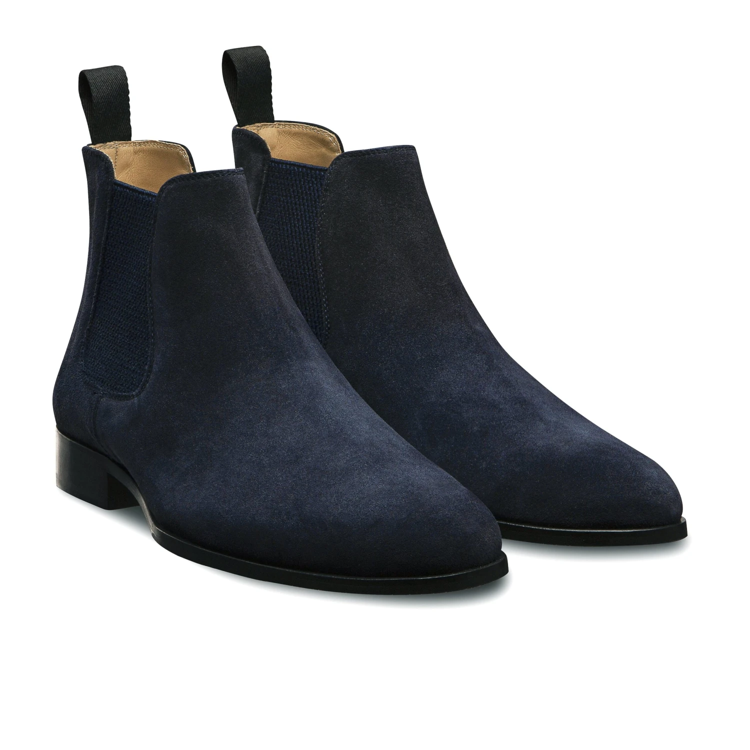 Bottines Basses Shoji 1008 Veau Velours Bleu Marine 5 Bottines Basses Shoji 1008 Veau Velours Bleu Marine – Image 3