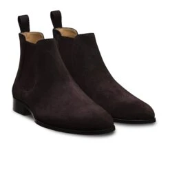 Bottines Basses Shoji 1008 Veau Velours Marron -Loding CHA1008SUBR 2