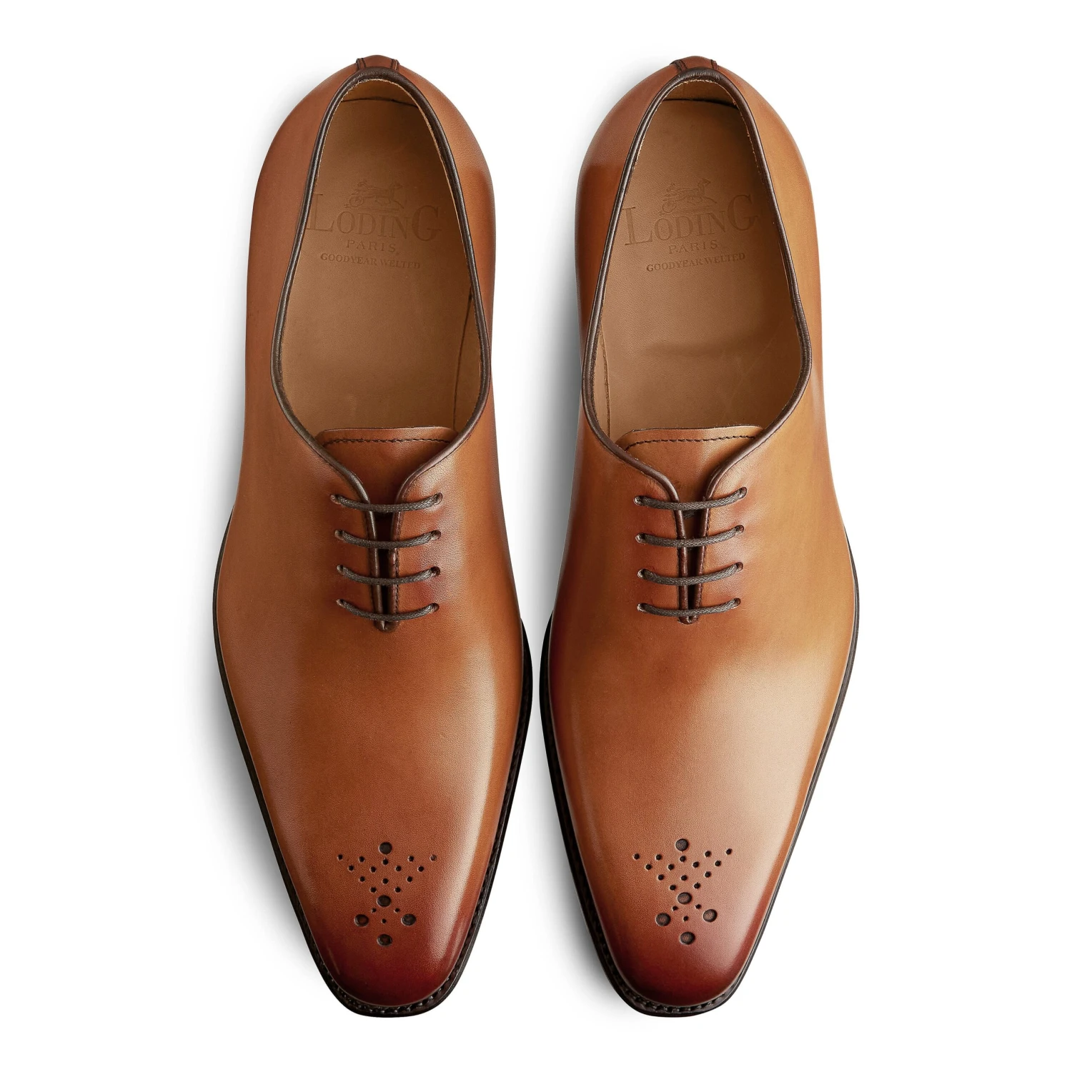 Richelieu One-Cut à Bout Fleuri Milan 345 Armagnac 4 Richelieu One-Cut à Bout Fleuri Milan 345 Armagnac – Image 2