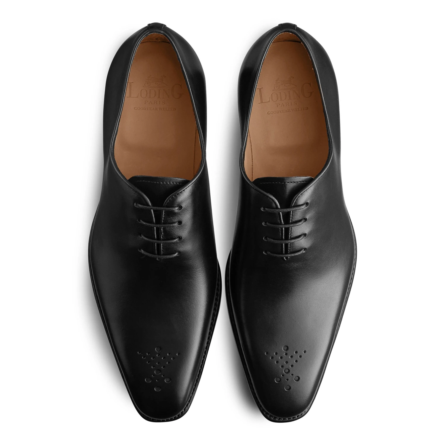 Richelieu One-Cut à Bout Fleuri Milan 345 Noir 4 Richelieu One-Cut à Bout Fleuri Milan 345 Noir – Image 2