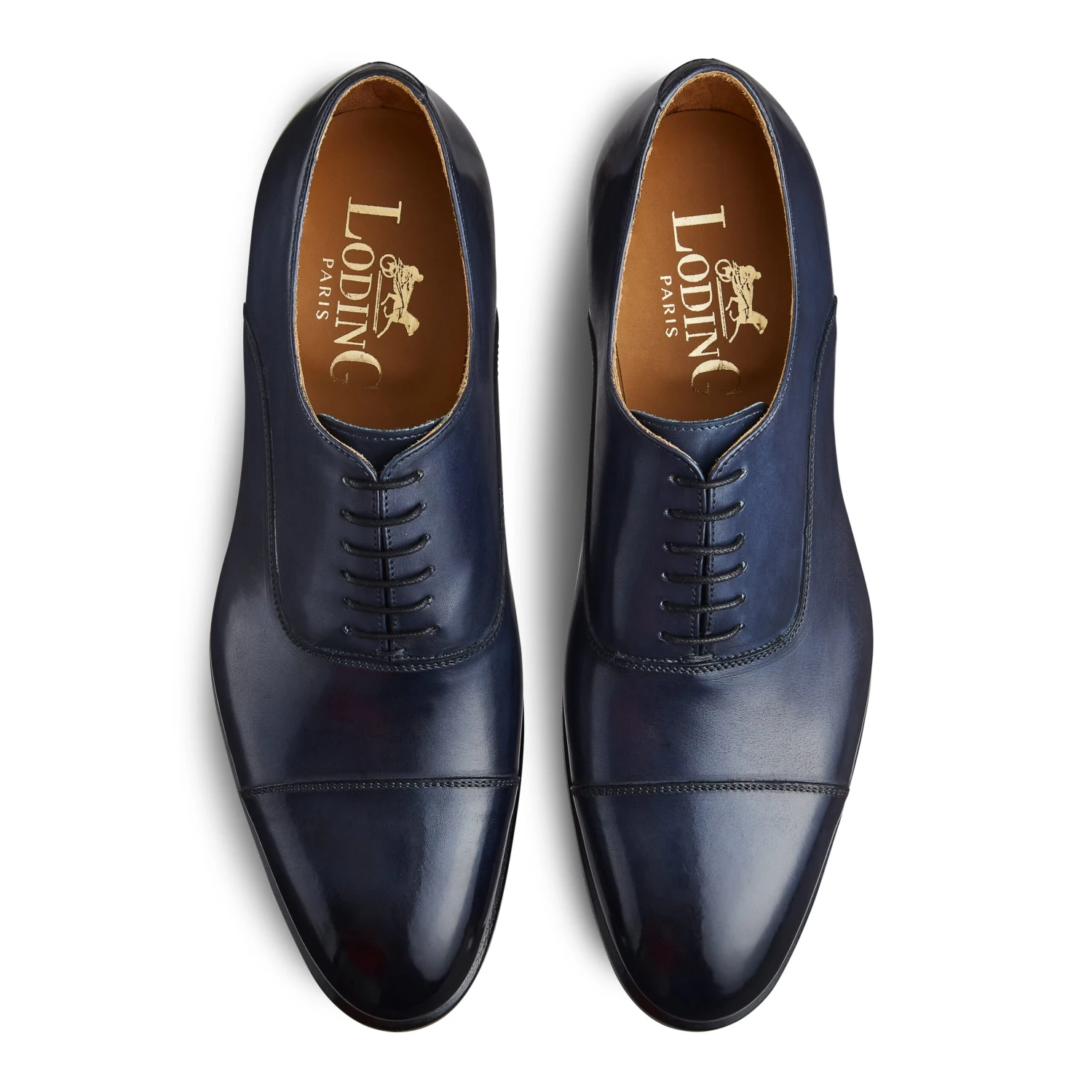 Richelieu Bleu à Bout Droit Rapporté Cotti 346 4 Richelieu Bleu à Bout Droit Rapporté Cotti 346 – Image 2