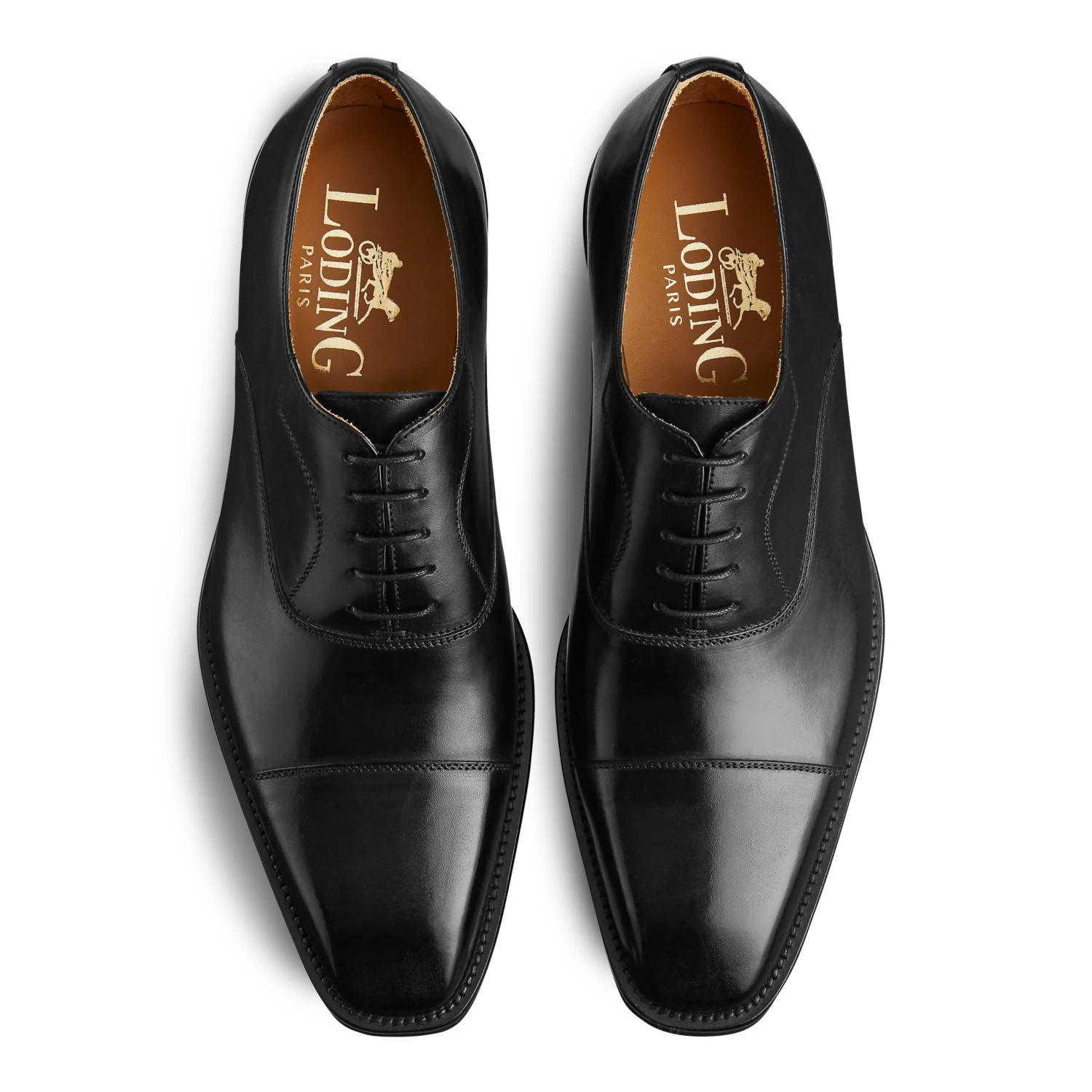 Richelieu Noir à Bout Droit Rapporté Ponti 347 5 Richelieu Noir à Bout Droit Rapporté Ponti 347 – Image 3