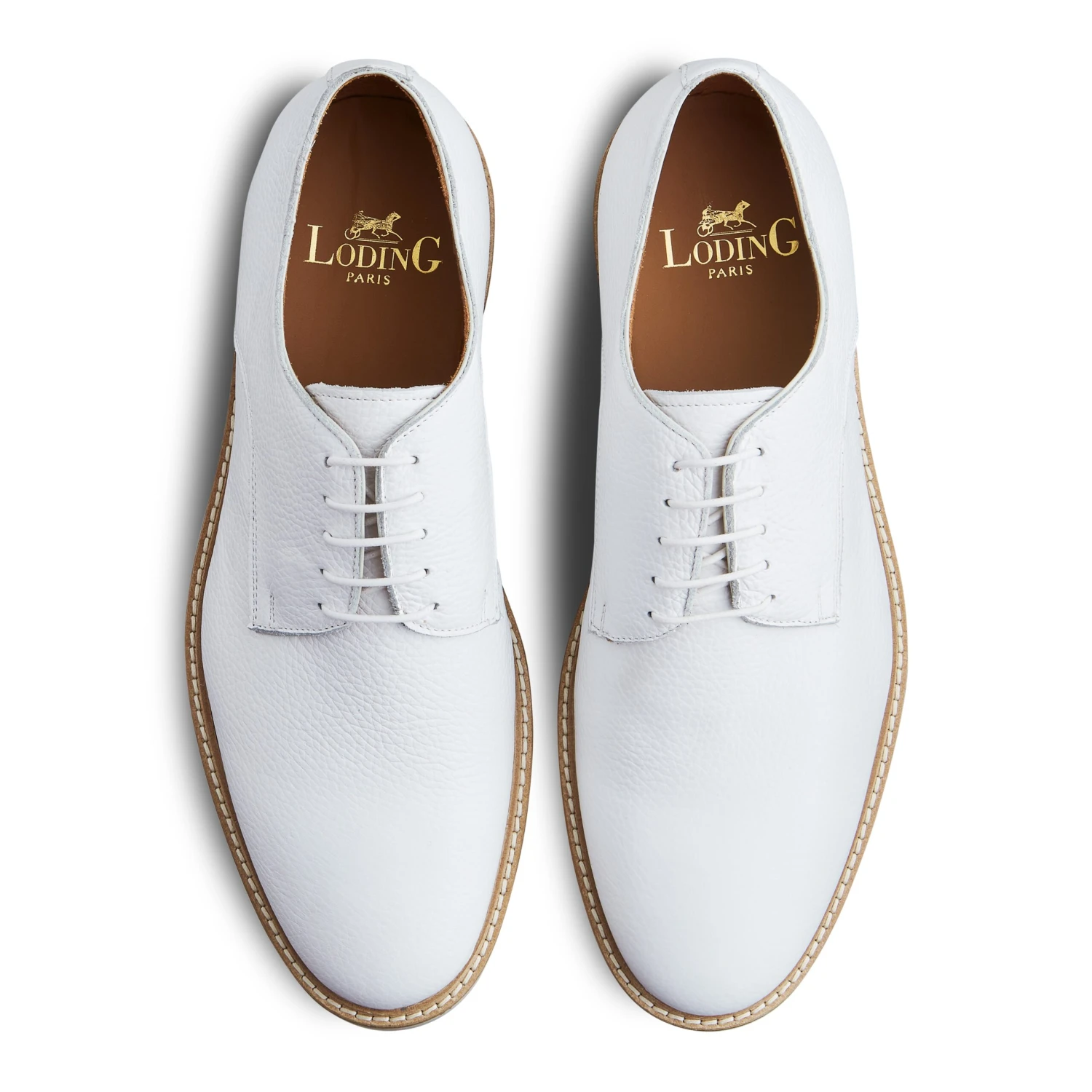 Derby Galdo 394 En Cuir Grainé Blanc 5 Derby Galdo 394 En Cuir Grainé Blanc – Image 3