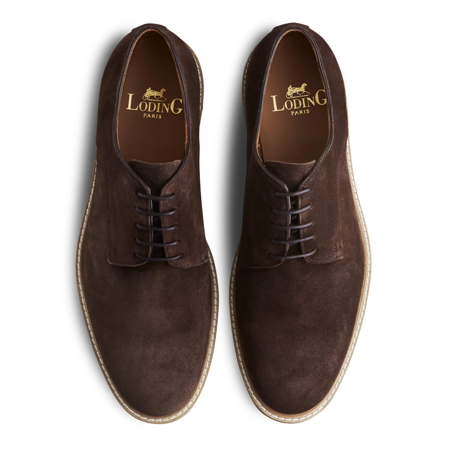 Derby Galdo 394 Veau Velours Marron 6 Derby Galdo 394 Veau Velours Marron – Image 4