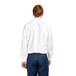 Chemise Droite Blanche Sans Repassage 100% Coton 7 Chemise Droite Blanche Sans Repassage 100% Coton -Loding CHE1109 1