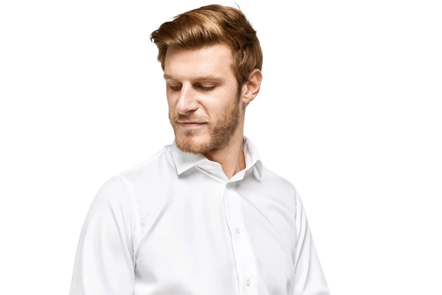 Chemise Droite Blanche Sans Repassage 100% Coton 4 Chemise Droite Blanche Sans Repassage 100% Coton – Image 2