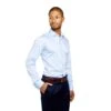 Chemise Slim Fit Bleu Ciel Sans Repassage 100% Coton Poignet Mousquetaire 2 Chemise Slim Fit Bleu Ciel Sans Repassage 100% Coton Poignet Mousquetaire -Loding CHE1113E 2
