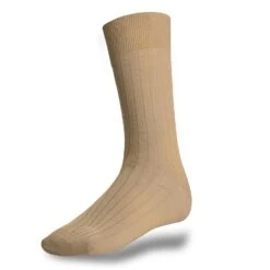 Chaussettes Beige En Coton Fil D'Ecosse