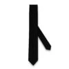 Cravate Fine En Pure Soie Lisse Noir 2 Cravate Fine En Pure Soie Lisse Noir -Loding CRAUNISLIMNOIR 01