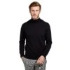 Pull Col Roulé 100% Pure Laine Mérinos Noir 2 Pull Col Roulé 100% Pure Laine Mérinos Noir -Loding PULCR NOIR 1