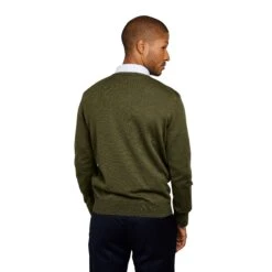 Pull Col V 100% Pure Laine Mérinos Kaki 7 Pull Col V 100% Pure Laine Mérinos Kaki -Loding PULCV KAKI 2