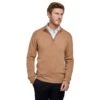 Pull Col Zip Laine Mérinos Et Cachemire Camel 1 Pull Col Zip Laine Mérinos Et Cachemire Camel -Loding PULCZIP CAMEL 1