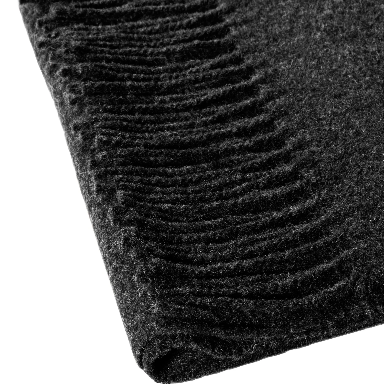 Echarpe Anthracite En Feutre De Laine Vierge 4 Echarpe Anthracite En Feutre De Laine Vierge – Image 2