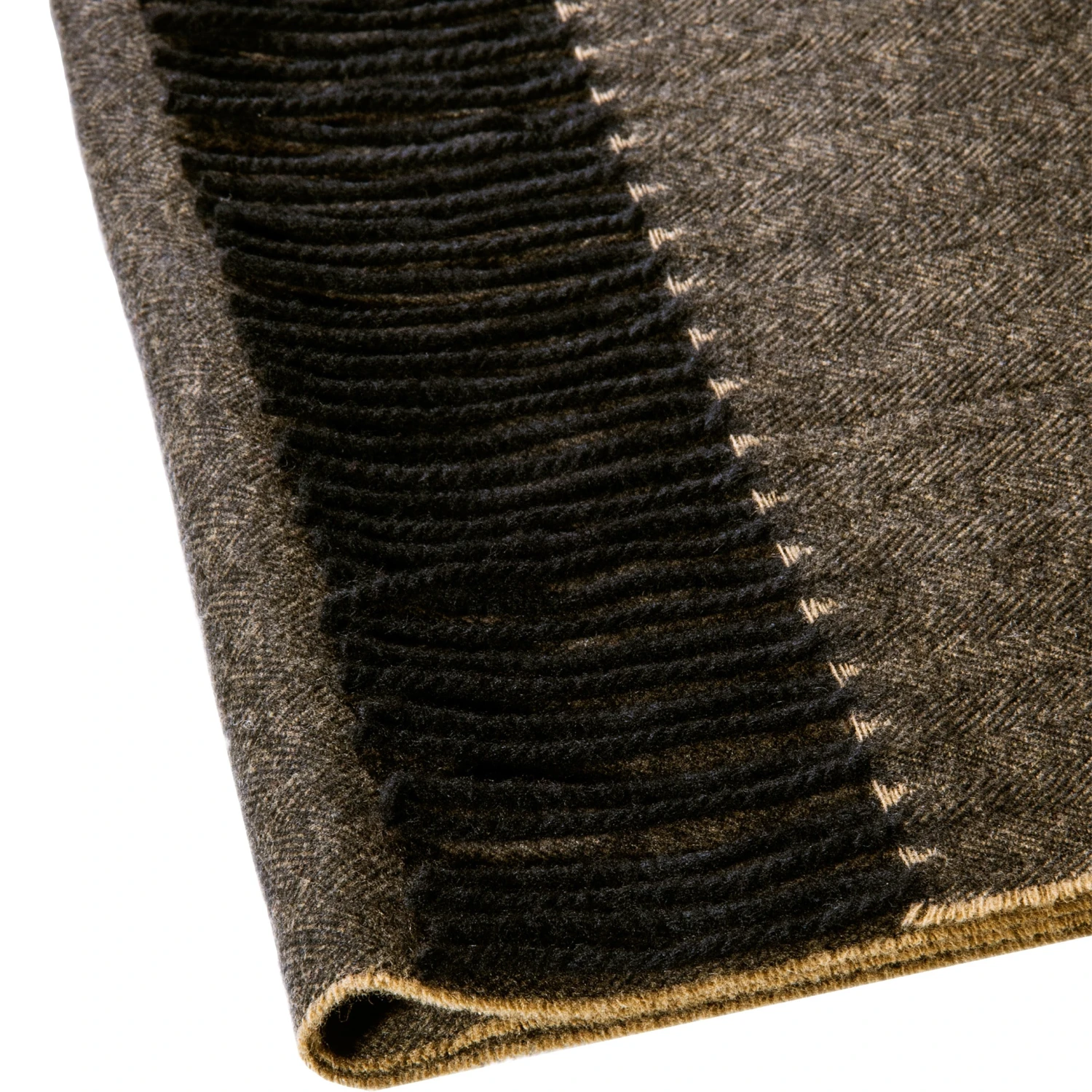 Echarpe Chevrons En Laine Et Cachemire Beige 4 Echarpe Chevrons En Laine Et Cachemire Beige – Image 2