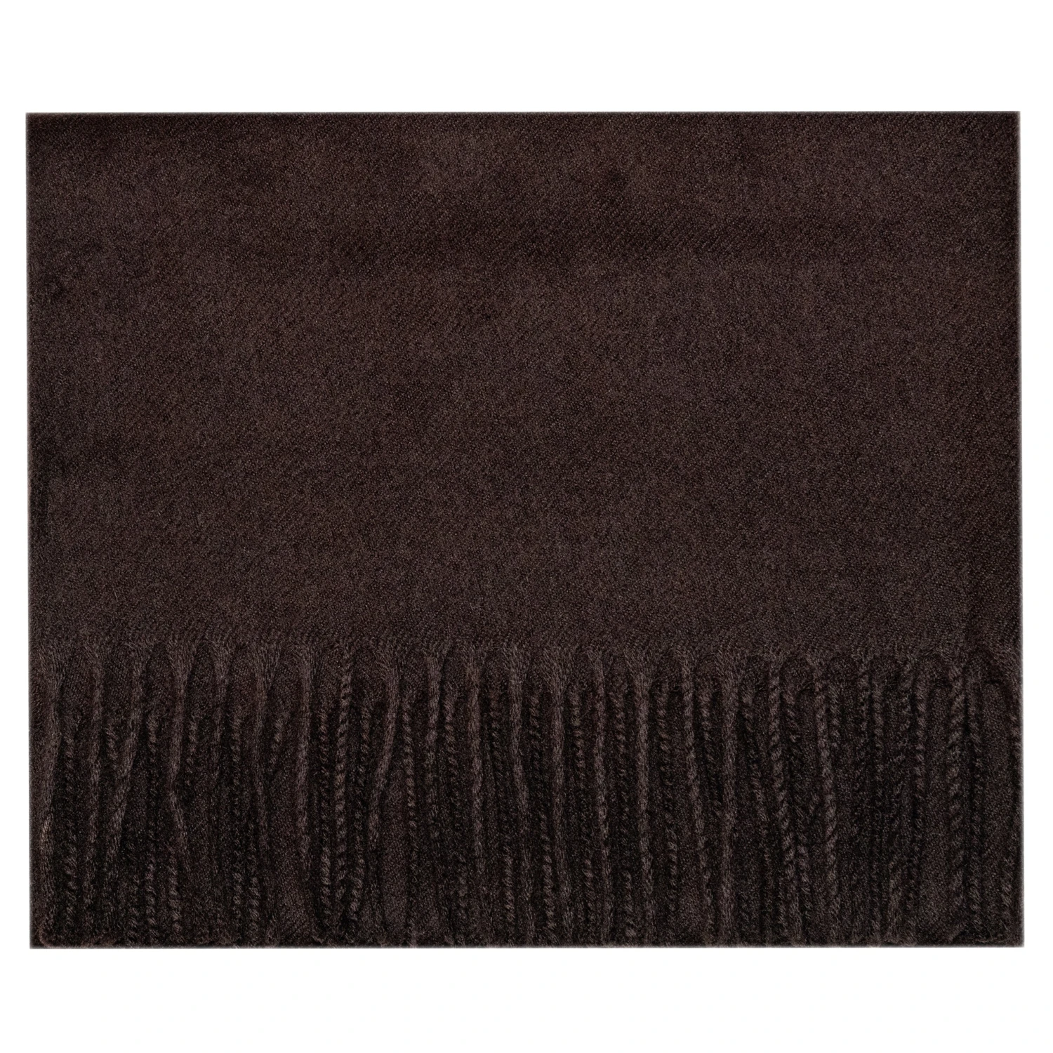 Echarpe Unie En Pure Laine Marron 3 Echarpe Unie En Pure Laine Marron