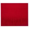 Echarpe Unie En Pure Laine Rouge -Loding echarpe laine rouge 1
