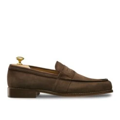 Loding -Loding mocassin homme veau velours suede marron 1006SUBR 3